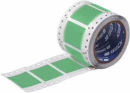 Double Sided PermaSleeve Polyolefin Wire Marking Sleeves, 1.5" Dia x 1" W, Green, Roll of 500
