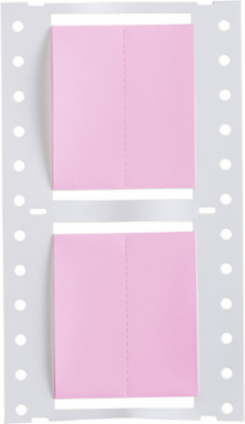 Double Sided PermaSleeve Polyolefin Wire Marking Sleeves, 1.5" Dia x 1" W, Pink, Roll of 500