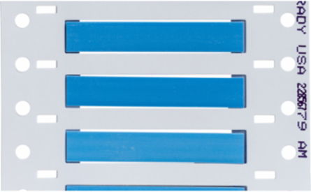 Double Sided PermaSleeve Polyolefin Wire Marking Sleeves, Blue, 0.187" Dia x 2" W