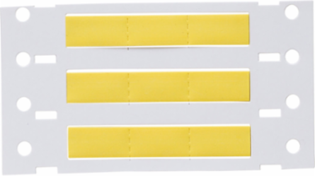 Double Sided PermaSleeve Polyolefin Wire Marking Sleeves, Yellow, 0.187" Dia x 0.67" W, Roll of 1500 Each