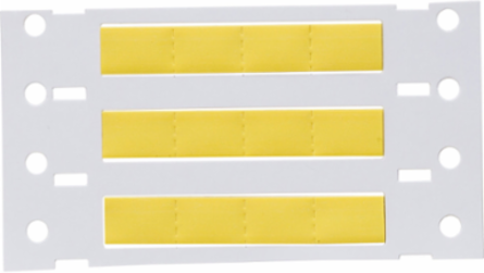 Double Sided PermaSleeve Polyolefin Wire Marking Sleeves, Yellow, 0.187" Dia x 0.5" W, Roll of 2000 Each