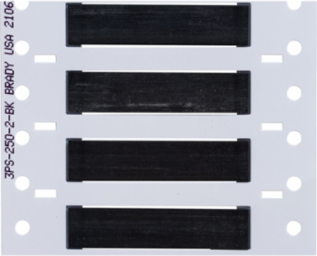 Double Sided PermaSleeve Polyolefin Wire Marking Sleeves, Black, 0.25" Dia x 2" W, Roll of 2500 Each