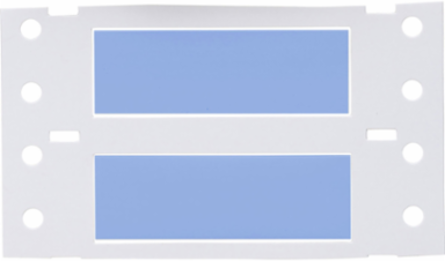 Double Sided PermaSleeve Polyolefin Wire Marking Sleeves, Blue, 0.25" Dia x 2" W