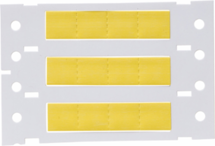 Double Sided PermaSleeve Polyolefin Wire Marking Sleeves, Yellow, 0.25" Dia x 0.5" W, Roll of 2500 Each