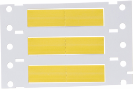 PermaSleeve Polyolefin Wire Marking Sleeves, 0.25" Dia x 1" W, Yellow, Roll of 1000