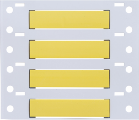 Double Sided PermaSleeve Polyolefin Wire Marking Sleeves, Yellow, 0.25" Dia x 2" W, Roll of 2500 Each