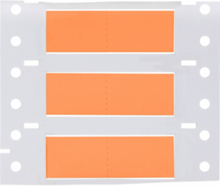 Double Sided PermaSleeve Polyolefin Wire Marking Sleeves, 0.375" Dia x 1" W, Orange, Roll of 2000