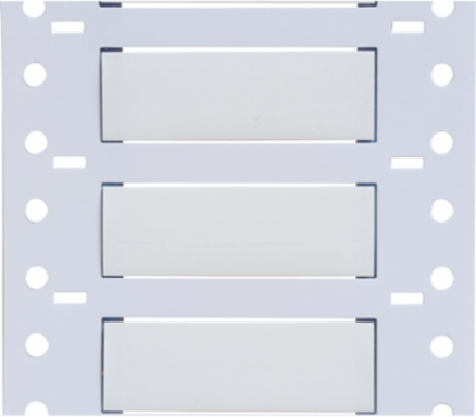 Double Sided PermaSleeve Polyolefin Wire Marking Sleeves, White, 0.375" Dia x 2" W, Roll of 1000 Each