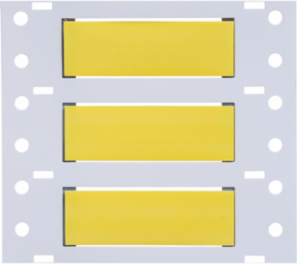 Double Sided PermaSleeve Polyolefin Wire Marking Sleeves, Yellow, 0.375" Dia x 2" W, Roll of 1000 Each