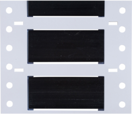 Double Sided PermaSleeve Polyolefin Wire Marking Sleeves, 0.5" Dia x 2" W, Black