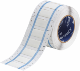 Double Sided PermaSleeve Polyolefin Wire Marking Sleeves, White, 0.5" Dia x 2" W, Roll of 500 Each