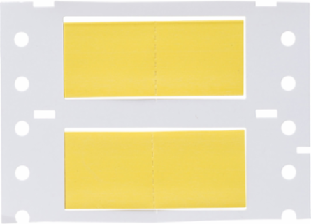 Double Sided PermaSleeve Polyolefin Wire Marking Sleeves, Yellow, 0.5" Dia x 1" W, Roll of 1000 Each