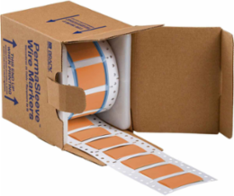 Double Sided PermaSleeve Polyolefin Wire Marking Sleeves, Orange, 0.75" Dia x 2" W