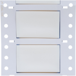 Double Sided PermaSleeve Polyolefin Wire Marking Sleeves, 0.75" Dia x 2" W, White