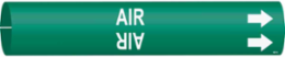 AIR Pipe Marker, Fits Pipes 0.75 Inch to 1.375 Inch, Durable Plastic, Snap-On Style