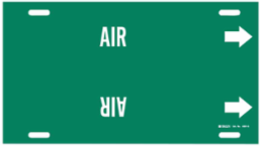 AIR Pipe Marker, 10 Inch H x 24 Inch W, Fits Pipes 8 Inch to 9-7/8 Inch Dia.