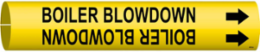 Boiler Blow Down Pipe Marker, 0.8125 Inch H x 0.8125 Inch W, Fits Pipes 0.75 Inch to 1.375 Inch
