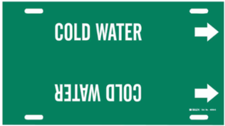 Cold Water Pipe Marker, 10" H x 24" W, Fits Pipes 8" Dia. Thru 9.875" Dia.
