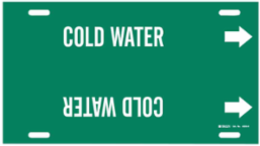 Cold Water Pipe Marker, 10" H x 32" W, Fits Pipes 10" Dia. Thru 15" Dia.