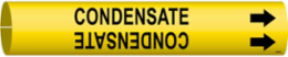 Condensate Pipe Marker, 0.875" H x 0.875" W, Fits Pipes 1.5" Dia. Thru 2.375" Dia.