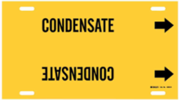 Condensate Pipe Marker, 10" H x 32" W, Fits Pipes 10" Dia. Thru 15" Dia.