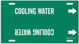 Cooling Water Pipe Marker, 10" H x 24" W, Fits Pipes 8" Dia. Thru 9.875" Dia.