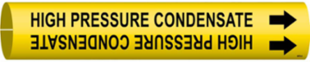High Pressure Condensate Pipe Marker, 0.8125" H x 0.8125" W, Fits Pipes 0.75" Dia. Thru 1.375" Dia.