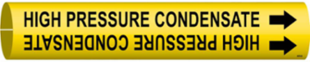 High Pressure Condensate Pipe Marker, 0.875" H x 0.875" W, Fits Pipes 1.5" Dia. Thru 2.375" Dia.