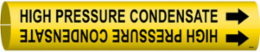 High Pressure Condensate Pipe Marker, 0.875" H x 0.875" W, Fits Pipes 1.5" Dia. Thru 2.375" Dia.
