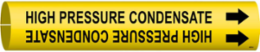 High Pressure Condensate Pipe Marker, 2" H x 2" W, Fits Pipes 2.5" Dia. Thru 3.875" Dia.
