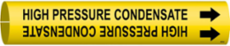 High Pressure Condensate Pipe Marker, 2.8125" H x 2.8125" W, Fits Pipes 4" Dia. Thru 6" Dia.