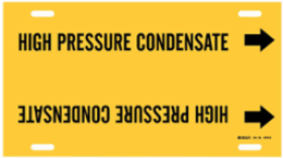 High Pressure Condensate Pipe Marker, 10" H x 24" W, Fits Pipes 8" Dia. Thru 9.875" Dia.
