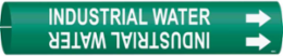 Industrial Water Pipe Marker, 2" H x 2" W, Fits Pipes 2.5" Dia. Thru 3.875" Dia.