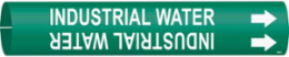 Industrial Water Pipe Marker, 2.8125" H x 2.8125" W, Fits Pipes 4" Dia. Thru 6" Dia.