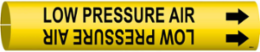 LOW PRESSURE AIR Pipe Marker, Fits Pipes 0.75" Dia. Thru 1.375" Dia.