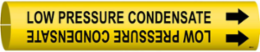 Low Pressure Condensate Pipe Marker, 2" H x 2" W, Fits Pipes 2.5" Dia. Thru 3.875" Dia.