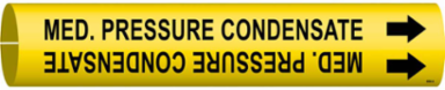 Med. Pressure Condensate Pipe Marker, 0.8125" H x 0.8125" W, Fits Pipes 0.75" Dia. Thru 1.375" Dia.
