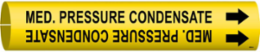 Med. Pressure Condensate Pipe Marker, 0.8125" H x 0.8125" W, Fits Pipes 0.75" Dia. Thru 1.375" Dia.