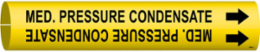 Med. Pressure Condensate Pipe Marker, 2" H x 2" W, Fits Pipes 2.5" Dia. Thru 3.875" Dia.