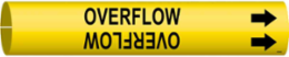 Overflow Pipe Marker, 2.8125" H x 2.8125" W, Fits Pipes 4" Dia. Thru 6" Dia.