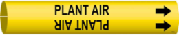 PLANT AIR Pipe Marker, Fits Pipes 0.75" Dia. Thru 1.375" Dia.