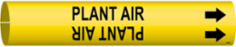 PLANT AIR Pipe Marker, Fits Pipes 1.5" Dia. Thru 2.375" Dia.