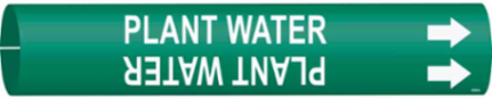 Plant Water Pipe Marker, 0.8125" H x 0.8125" W, Fits Pipes 0.75" Dia. Thru 1.375" Dia.