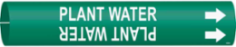 Plant Water Pipe Marker, 0.8125" H x 0.8125" W, Fits Pipes 0.75" Dia. Thru 1.375" Dia.