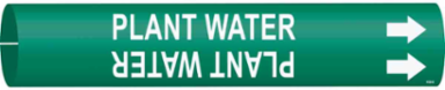 Plant Water Pipe Marker, 0.875" H x 0.875" W, Fits Pipes 1.5" Dia. Thru 2.375" Dia.