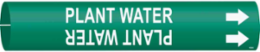 Plant Water Pipe Marker, 0.875" H x 0.875" W, Fits Pipes 1.5" Dia. Thru 2.375" Dia.