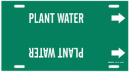 Plant Water Pipe Marker, 10" H x 32" W, Fits Pipes 10" Dia. Thru 15" Dia.