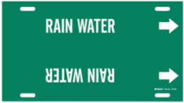 Rain Water Pipe Marker, 10" H x 24" W, Fits Pipes 8" Dia. Thru 9.875" Dia.