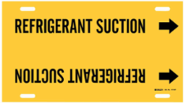 Refrigerant Suction Pipe Marker, 8" H x 16" W, Fits Pipes 6" Dia. Thru 7.875" Dia.