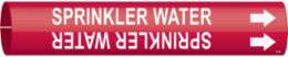 SPRINKLER WATER Pipe Marker, Fits Pipes 1.5" Dia. Thru 2.375" Dia.